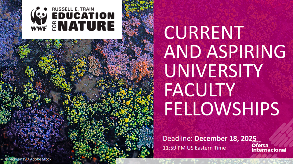 Becas de WWF para formación doctoral en conservación en América Latina y el Caribe