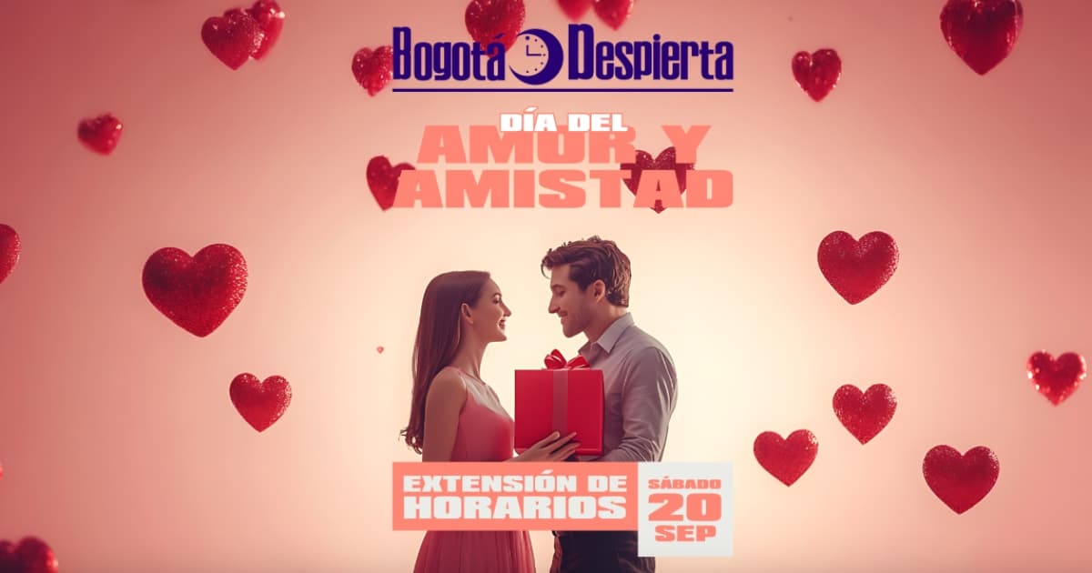 Día de Amor y Amistad tiene Bogotá Despierta 20 de septiembre 2025
