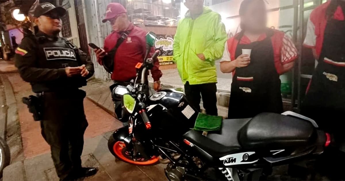 Incautada moto adulterada de $12 millones y sellados cuatro bares en Bogotá
