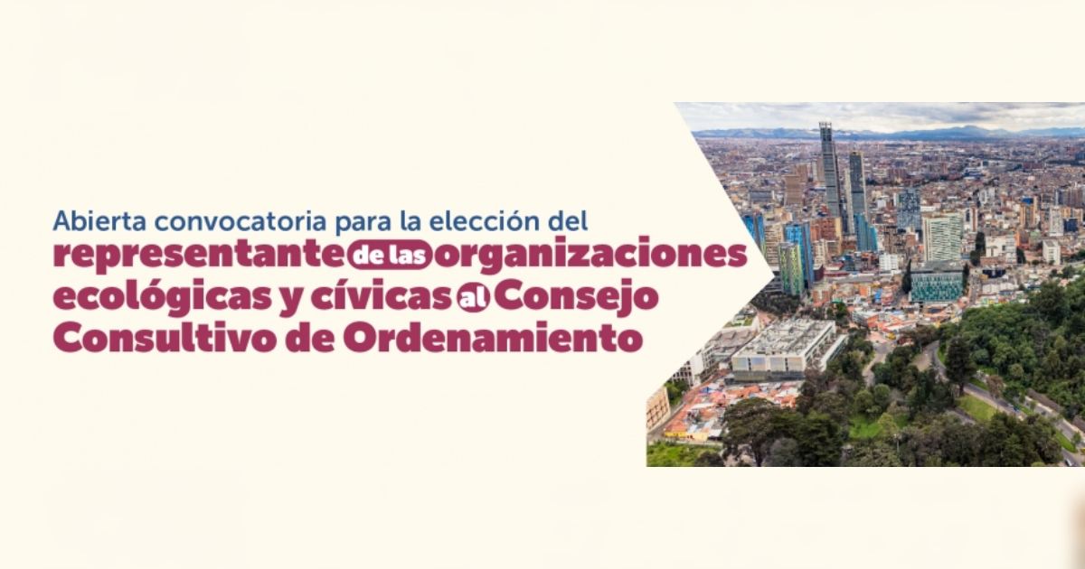 Abierta convocatoria para elección de representantes de organizaciones