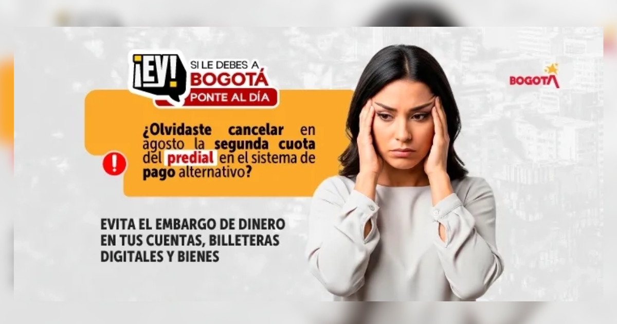 Cómo pagar la segunda cuota del impuesto predial en Bogotá 2025