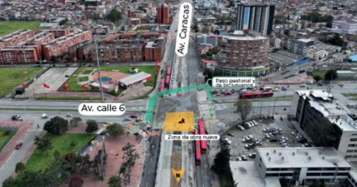 Imagen de de las intervenciones de obra que tendrá la Avenida Caracas con calle Sexta.