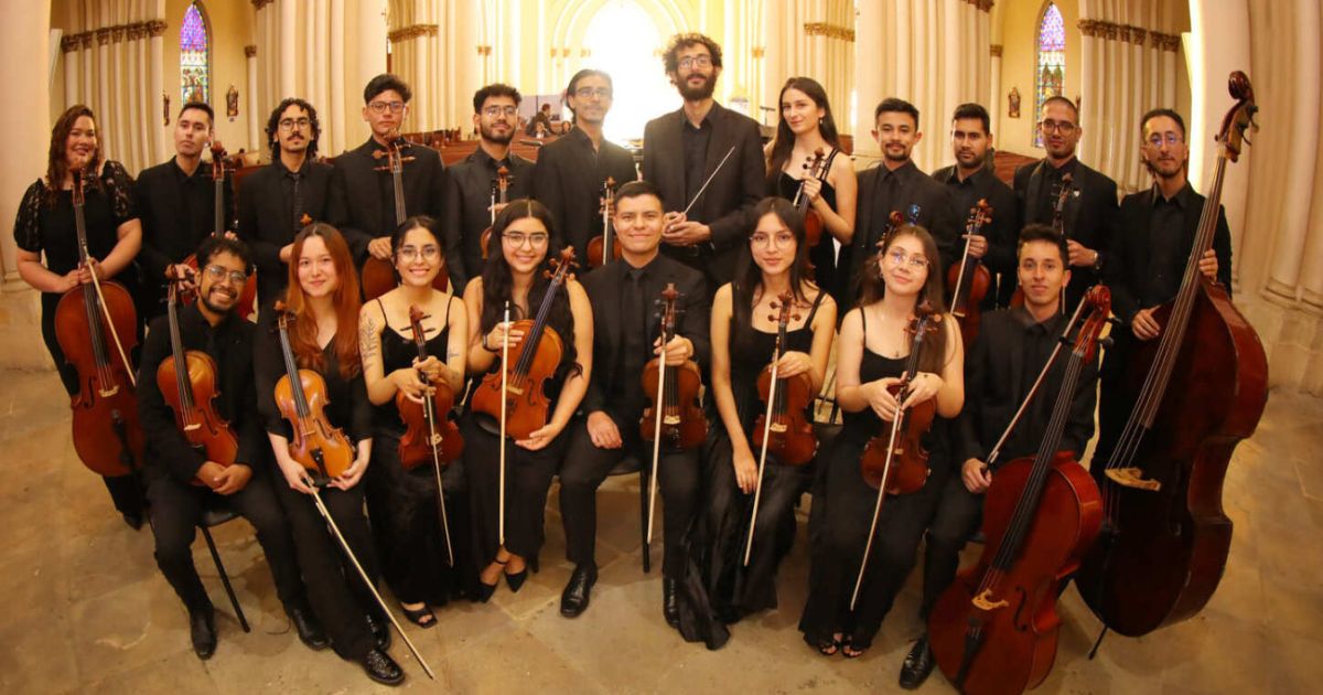 Fotografía de integrantes de las agrupaciones filarmónicas