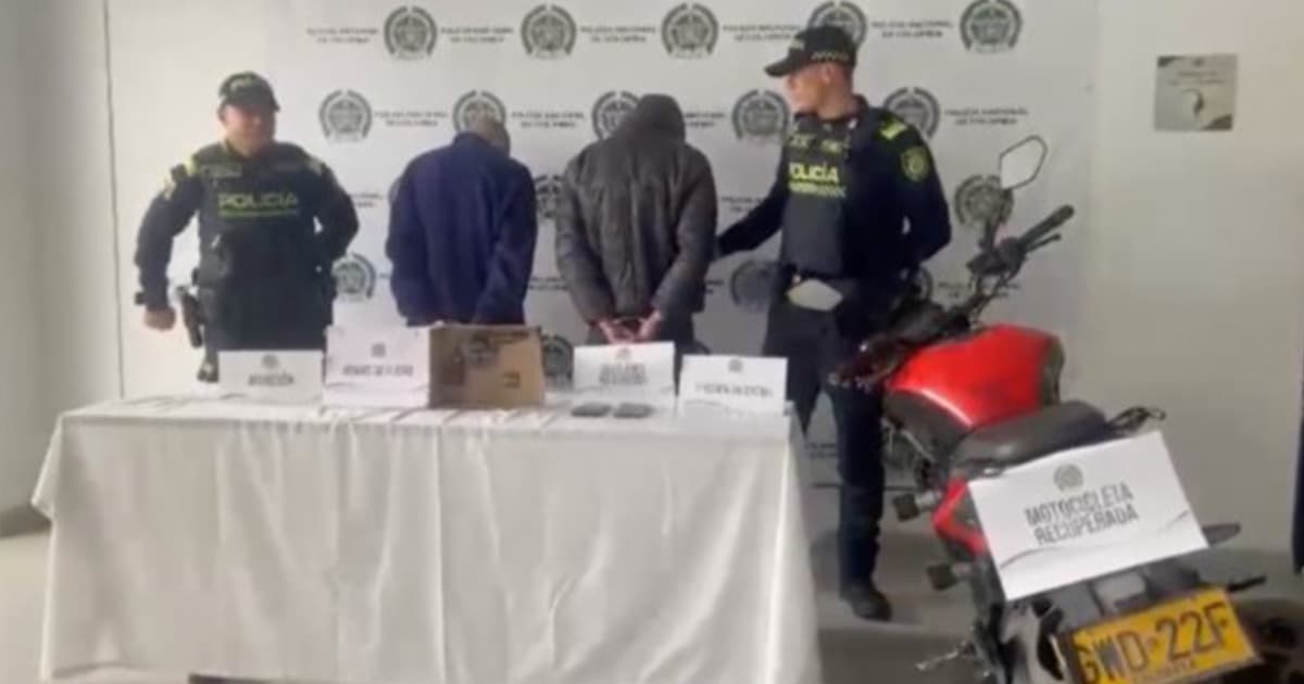 Capturados 2 hombres por intento de fleteo y hurto $17 millones Bogotá