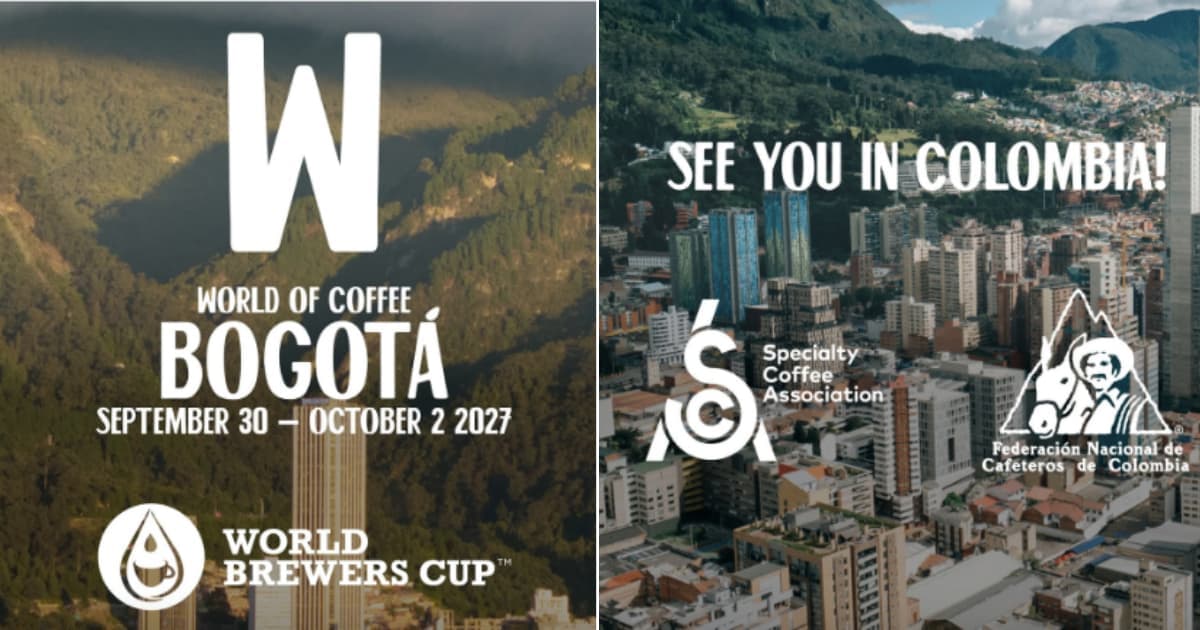Imagen de la elección de Bogotá como sede del World of Coffee 2027 