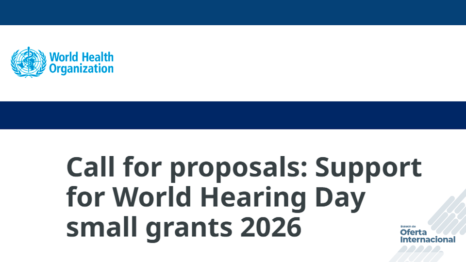 La OMS ofrece subvenciones de hasta USD 8.000 para proyectos que promuevan la salud auditiva y la inclusión. ¡Organizaciones de Bogotá pueden postularse y conectar su trabajo con el mundo!