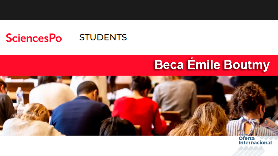 Estudiantes internacionales en Sciences Po con apoyo financiero Émile Boutmy