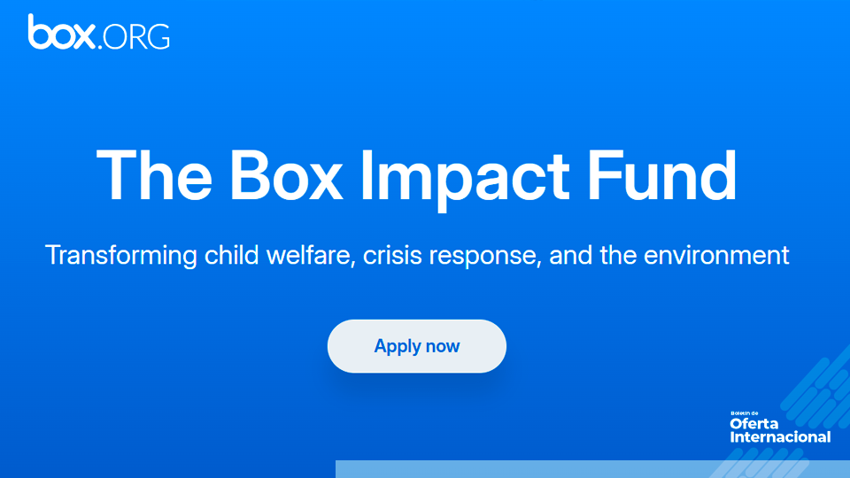 Subvenciones internacionales de Box.org para transformación digital en el sector social