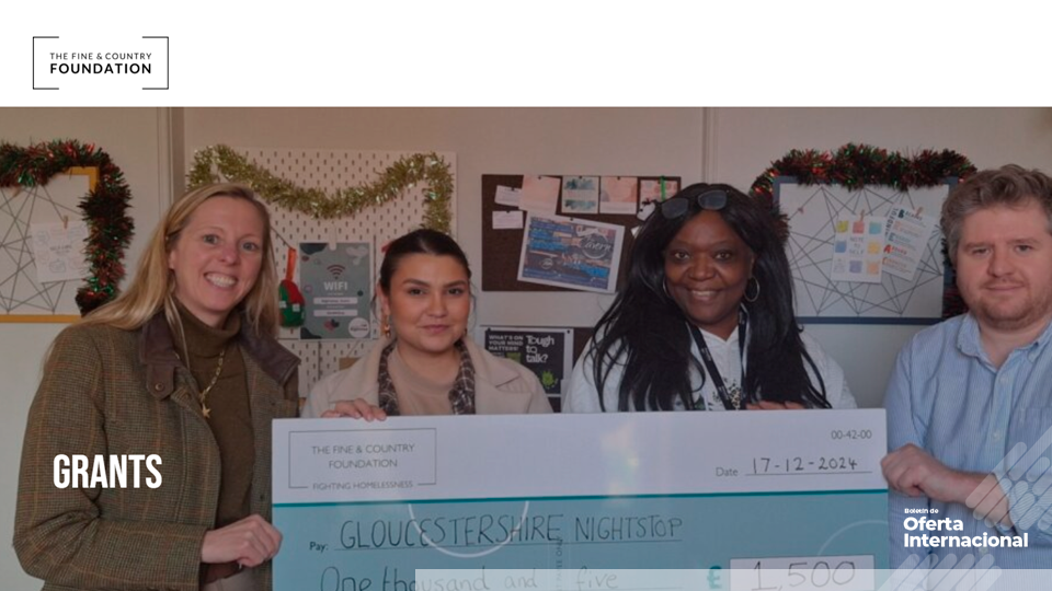 La Fine & Country Foundation apoya proyectos sociales en todo el mundo.