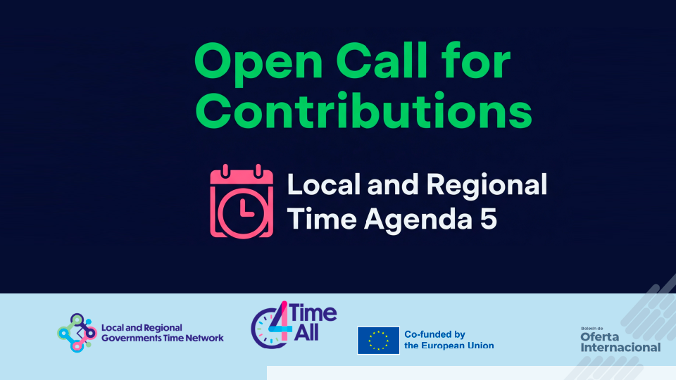 Convocatoria internacional para gobiernos locales. Time Agenda 5 – Local and Regional Governments