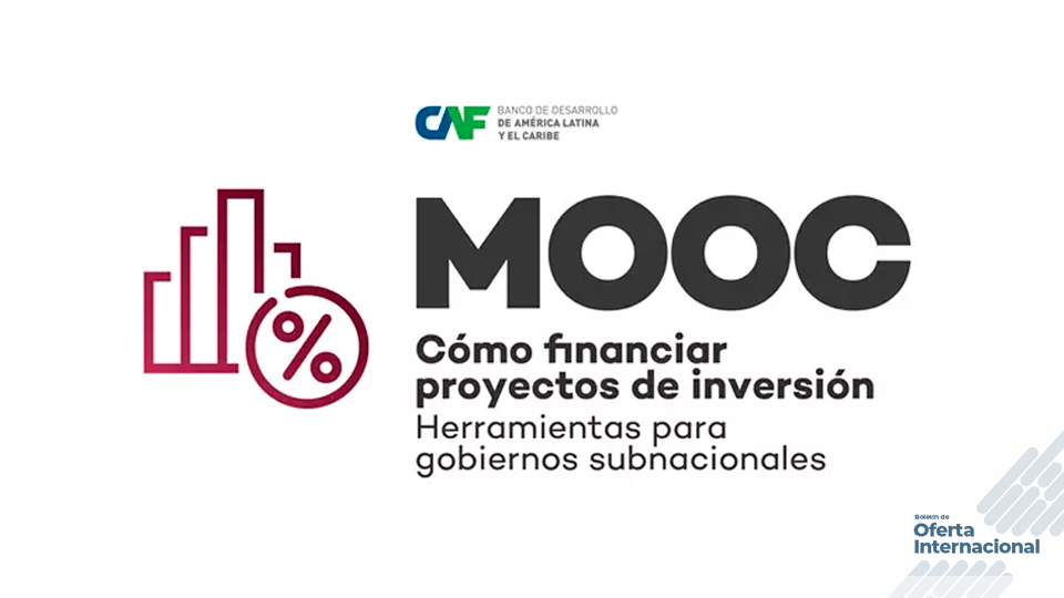 CAF ofrece curso gratuito sobre financiación de proyectos públicos