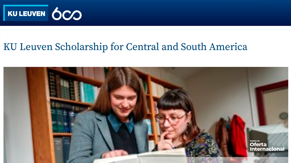 KU Leuven abre beca para maestrías de estudiantes de América Latina