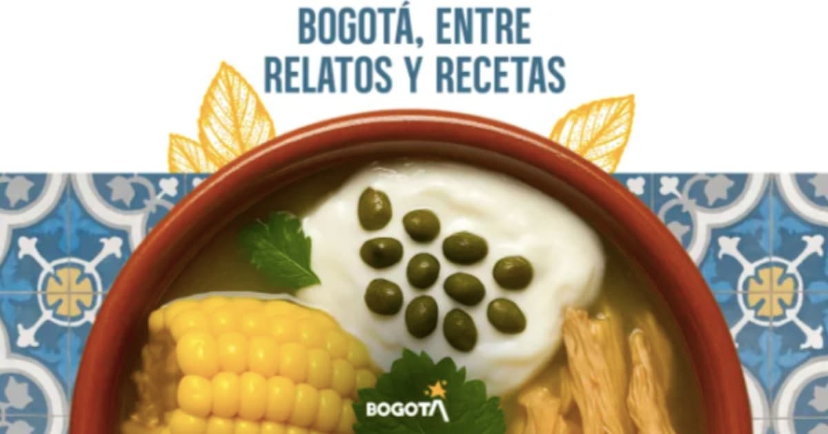 Imagen de un ajiaco santafereño, plato típico bogotano.