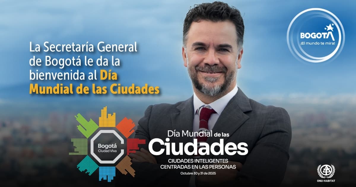 Imagen del Miguel Silva, secretario General con invitación a hacer parte de la cumbre del Día Mundial de las Ciudades 2025.