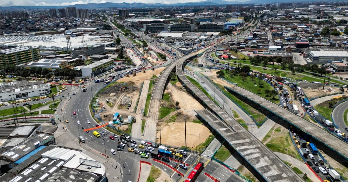 Imagen desde de la intersección de la avenida Américas con calle 13 en la localidad de Puente Aranda.