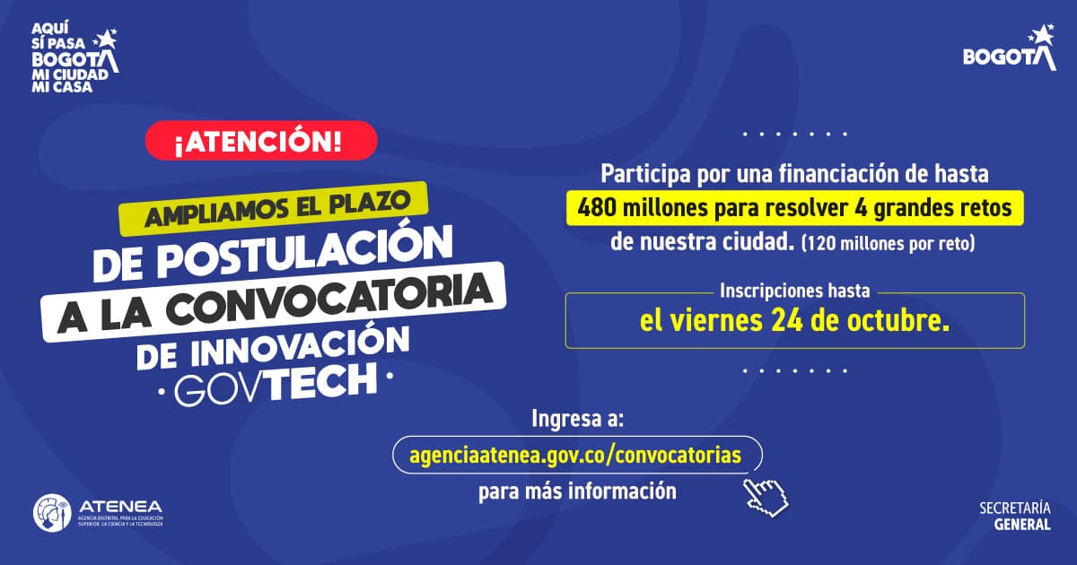 Diseño donde se explican los datos más importantes de la ampliación del plazo para participar en la convocatoria
