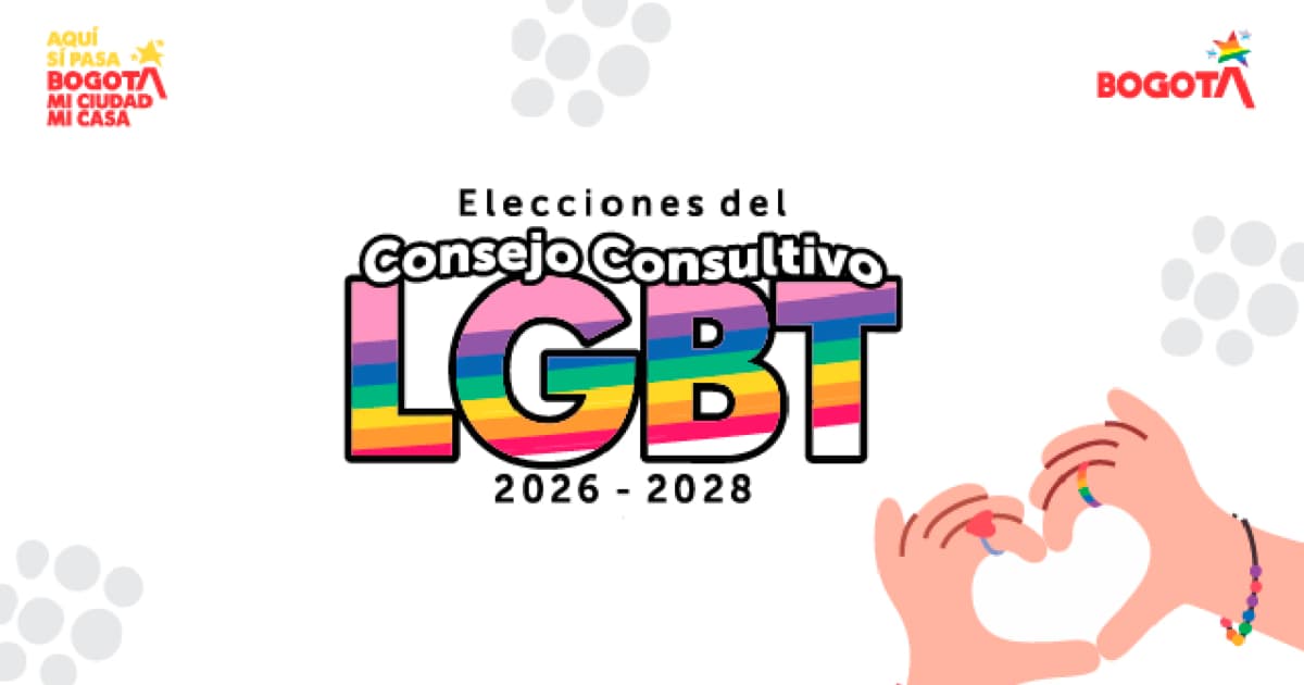 Logo de las elecciones al proceso electoral del Consejo Consultivo Distrital LGBT