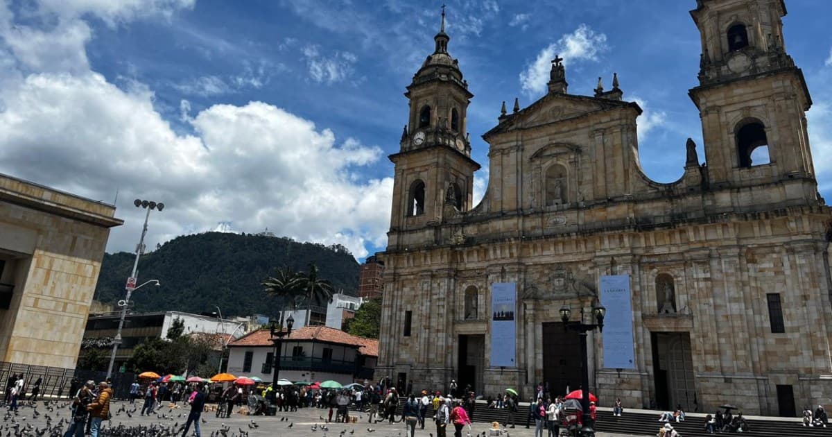 Foto de la Plaza de Bolívar de Bogotá, Colombia.