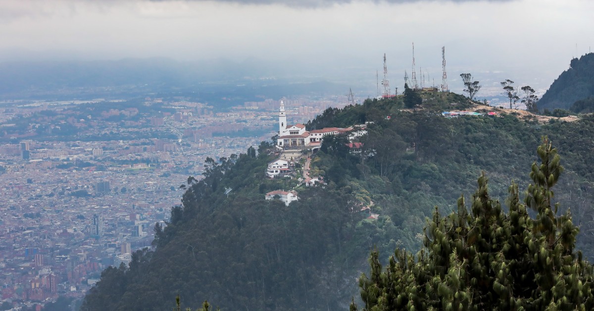 Foto panorámica de Bogotá 
