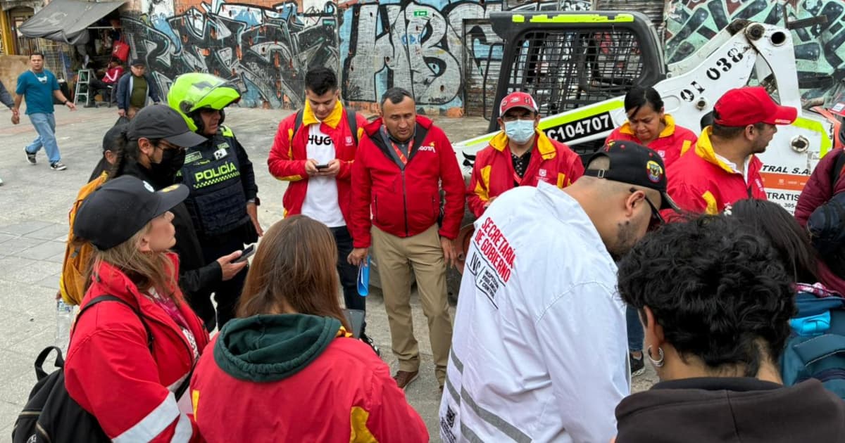 Entidades distritales en operativo de recuperación del espacio público