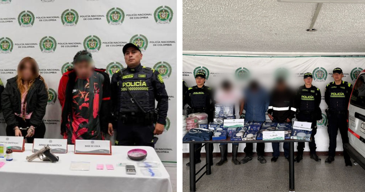 En la foto personas capturadas por distintos delitos