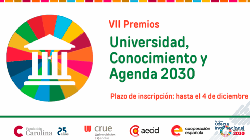 Estudiantes de grado y máster pueden ganar por trabajos relacionados con los Objetivos de Desarrollo Sostenible.