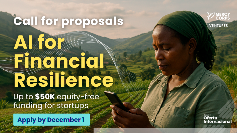 Convocatoria internacional para soluciones de inteligencia artificial aplicadas a resiliencia financiera en mercados emergentes.