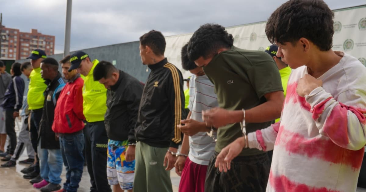 Foto de los integrantes de las bandas 'La Esperanza' y 'Perseo' capturados.