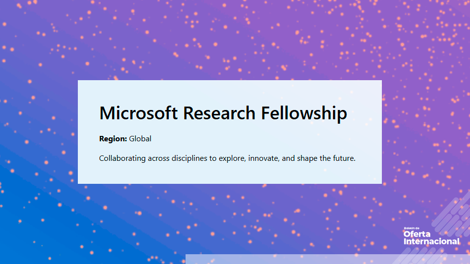 Programa global de Microsoft para apoyar investigación avanzada en IA, ciencia y tecnología.