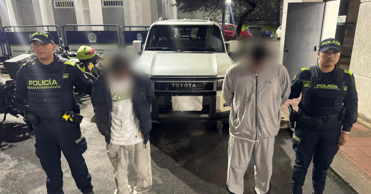 Foto de los capturados en operativo de la policía