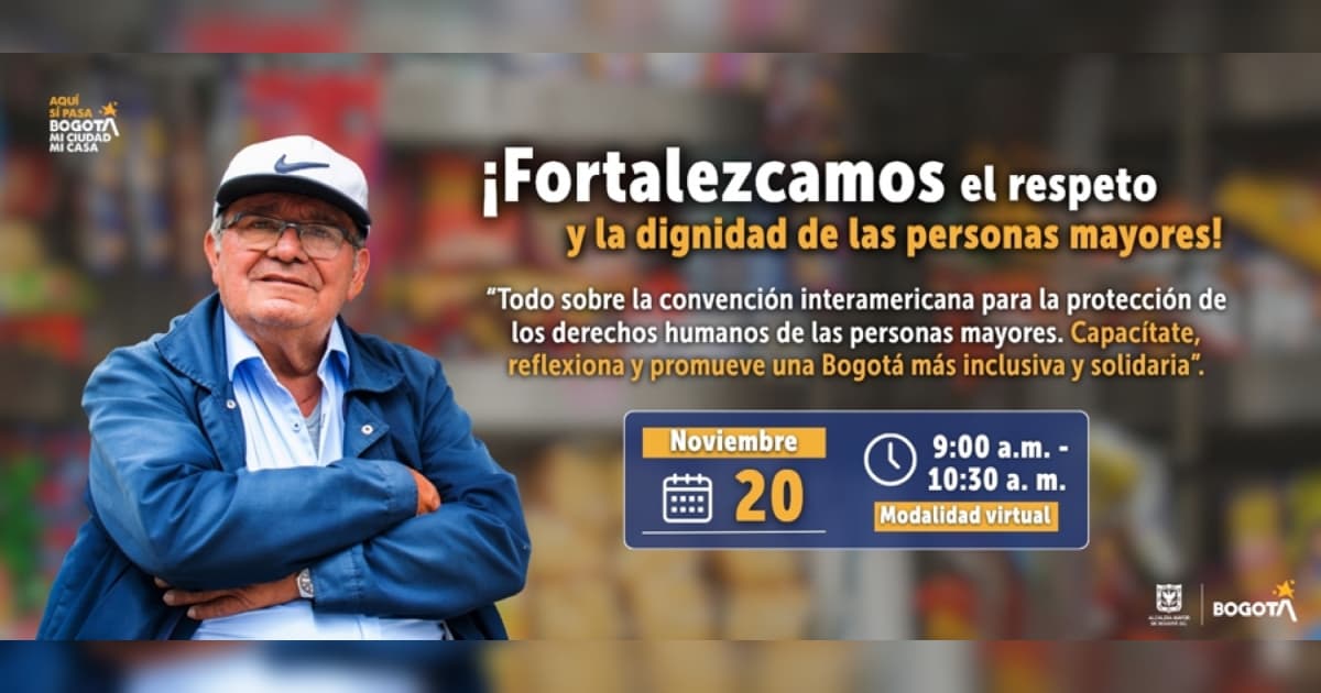 Taller de derechos humanos de adultos mayores en Bogotá 2025