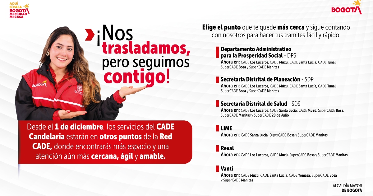 Conoce donde podrás acceder a los servicios del CADE Candelaria