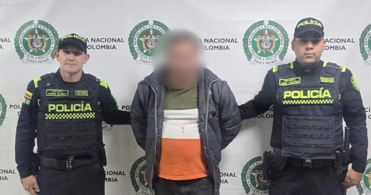 En la foto el capturado por la Policía