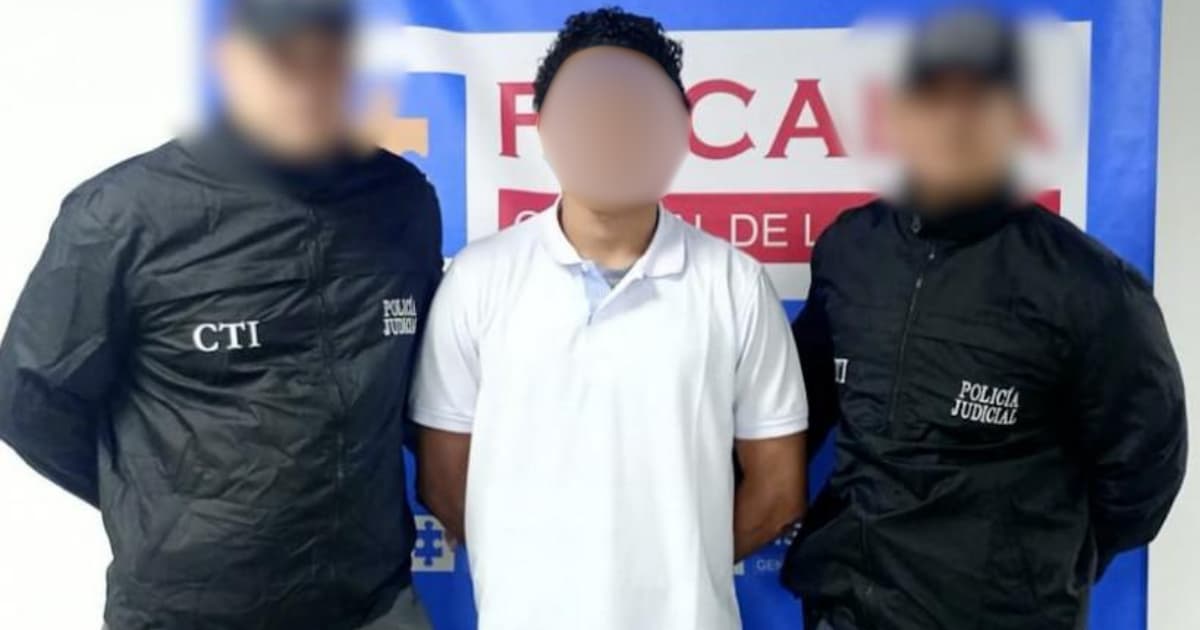 En la foto un hombre señalado por el homicidio del estudiante de la Universidad de Los Andes