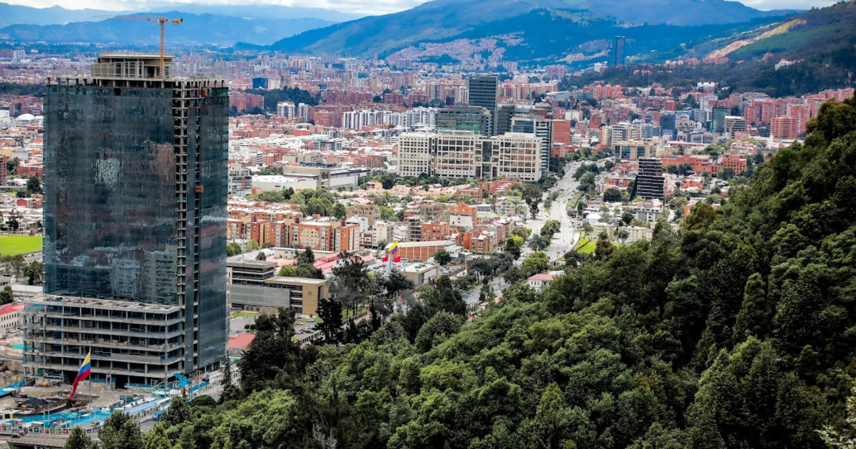 Imagen panorámica del norte de Bogotá