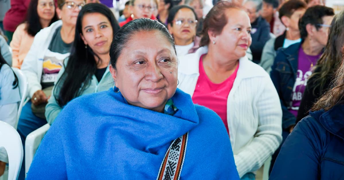 En la foto mujeres que participaron de este congreso de mujeres en Bogotá