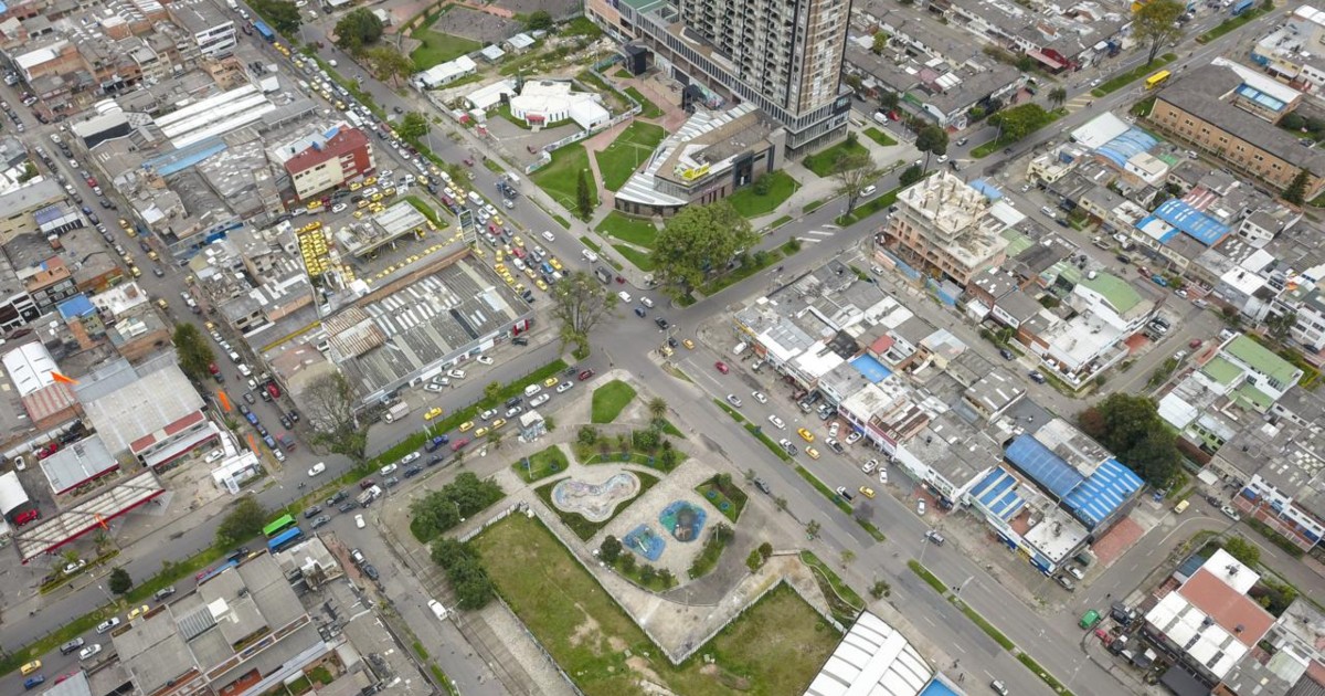 Foto panorámica de Bogotá