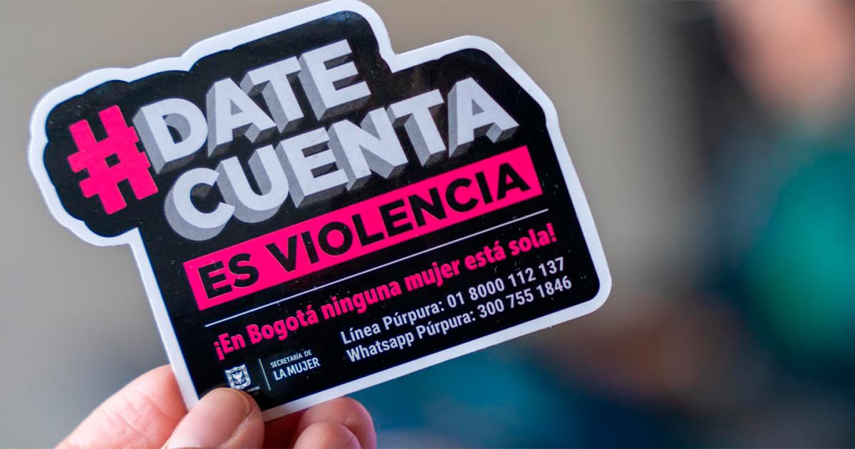 Una foto con información sobre Dae cuenta, es violencia