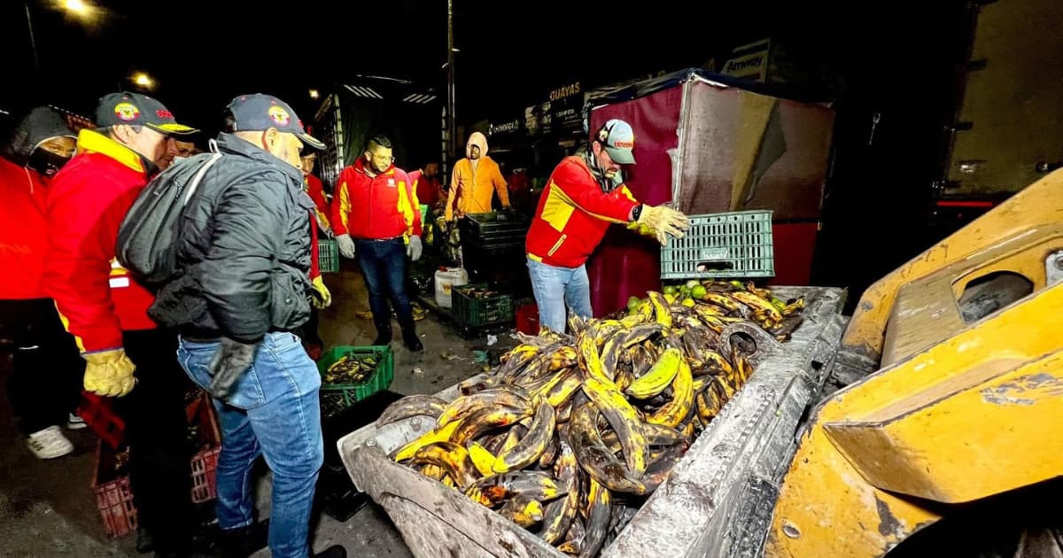 En la foto la desnaturalizaron 660 kilos de alimentos en mal estado