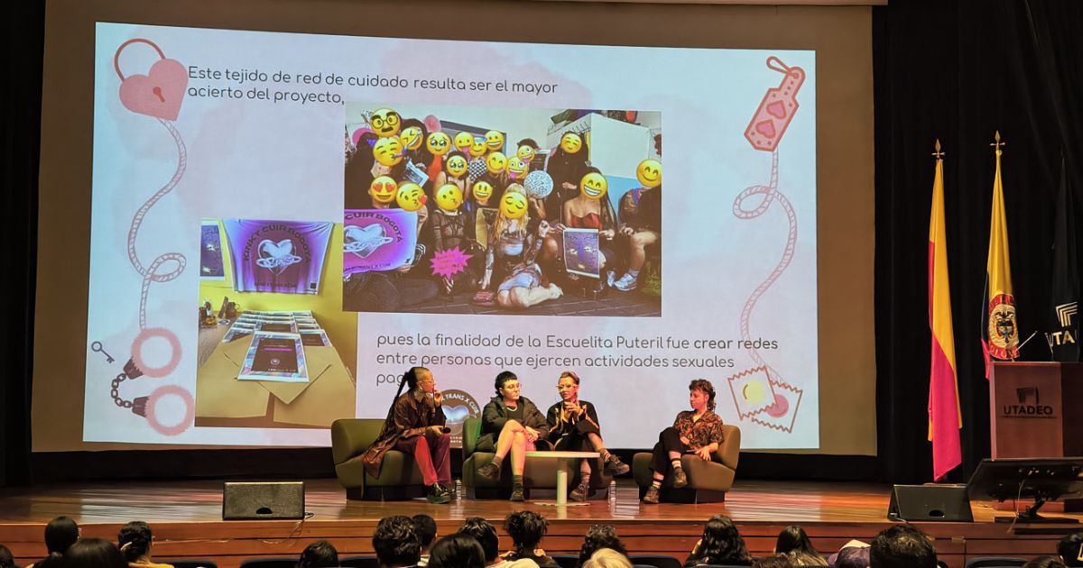 Imagen de 4 panelistas en Asamblea Anual de Seguimiento y Balance de la Política Pública de Actividades Sexuales Pagadas