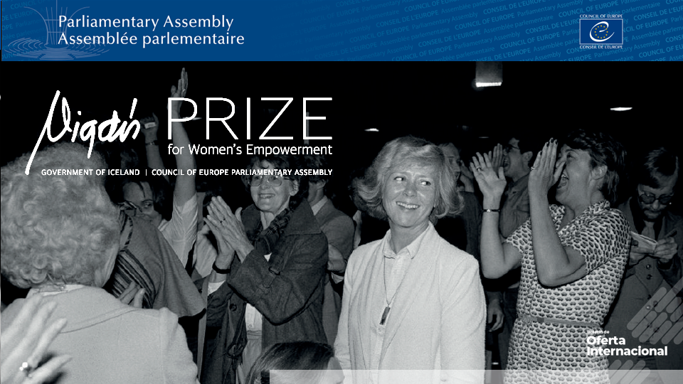 Premio internacional que reconoce iniciativas de empoderamiento de mujeres y niñas. Consejo de Europa