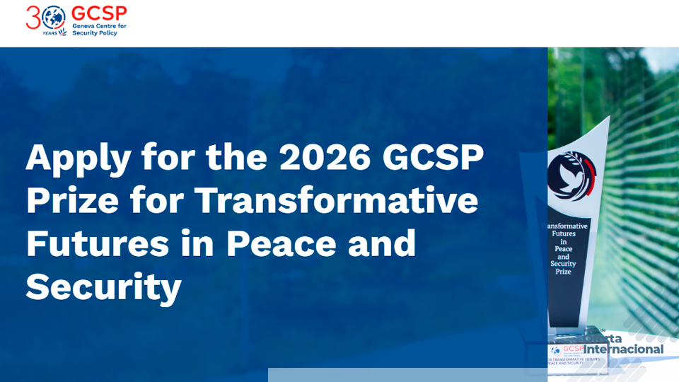 Innovación global para la construcción de paz y seguridad desde nuevas ideas transformadoras