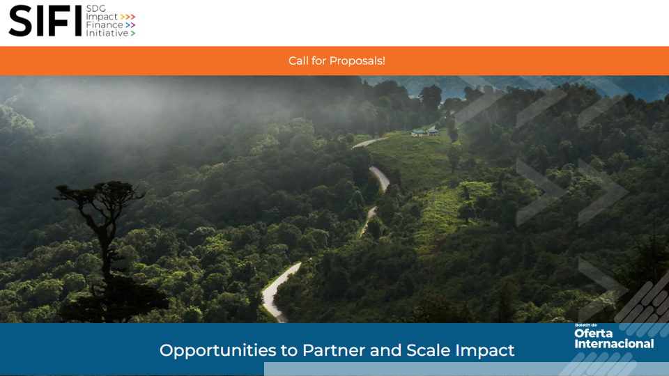 SIFI lanza subvenciones para soluciones financieras de adaptación climática