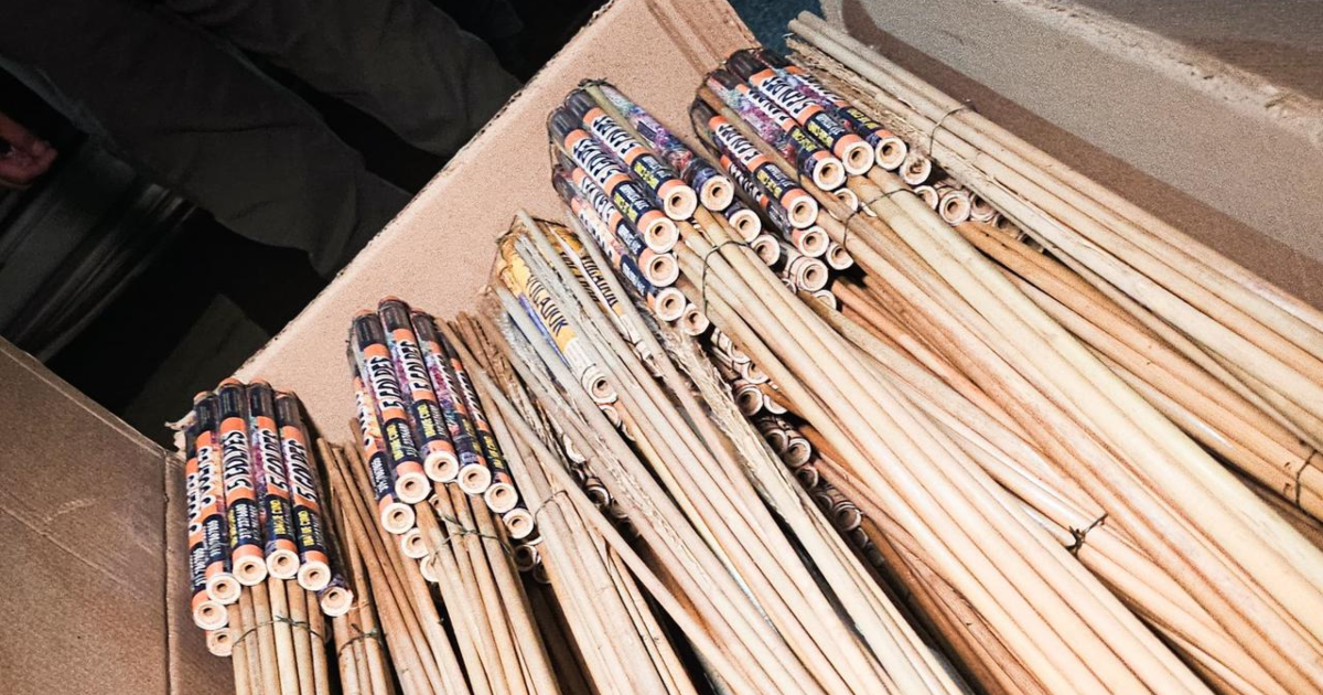 Imagen de la pólvora incautada