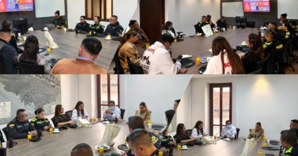 En la foto las reuniones que se realizaron con las distintas delegaciones