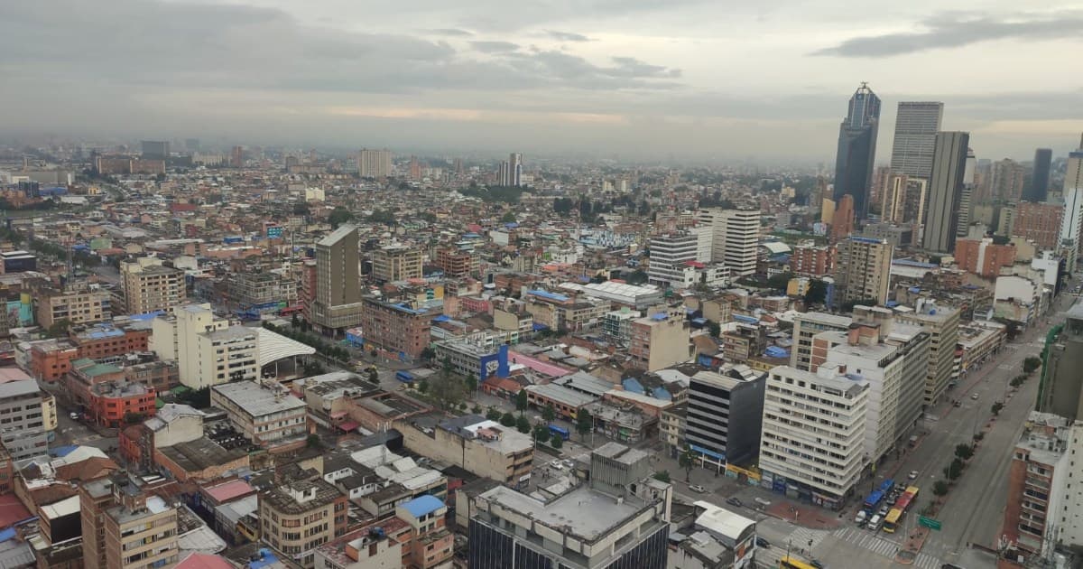 Foto panorámica de la ciudad de Bogotá, Colombia
