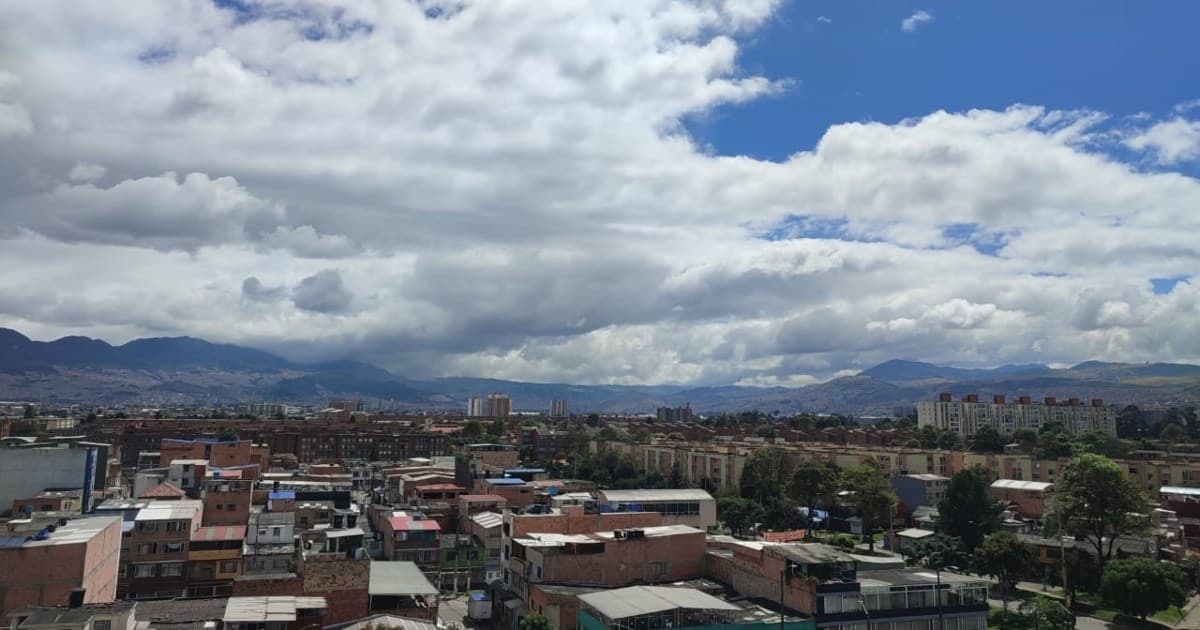 Foto panorámica de la ciudad de Bogotá, Colombia