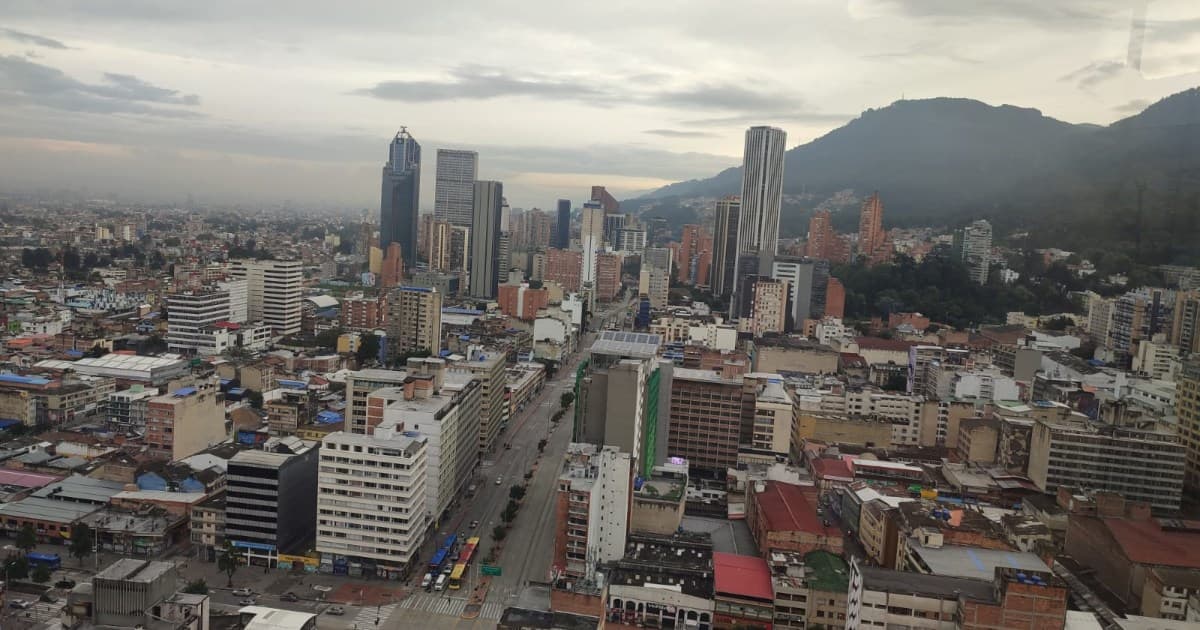 Foto panorámica de la ciudad de Bogotá, Colombia