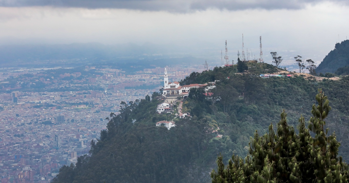 Foto panorámica de Bogotá