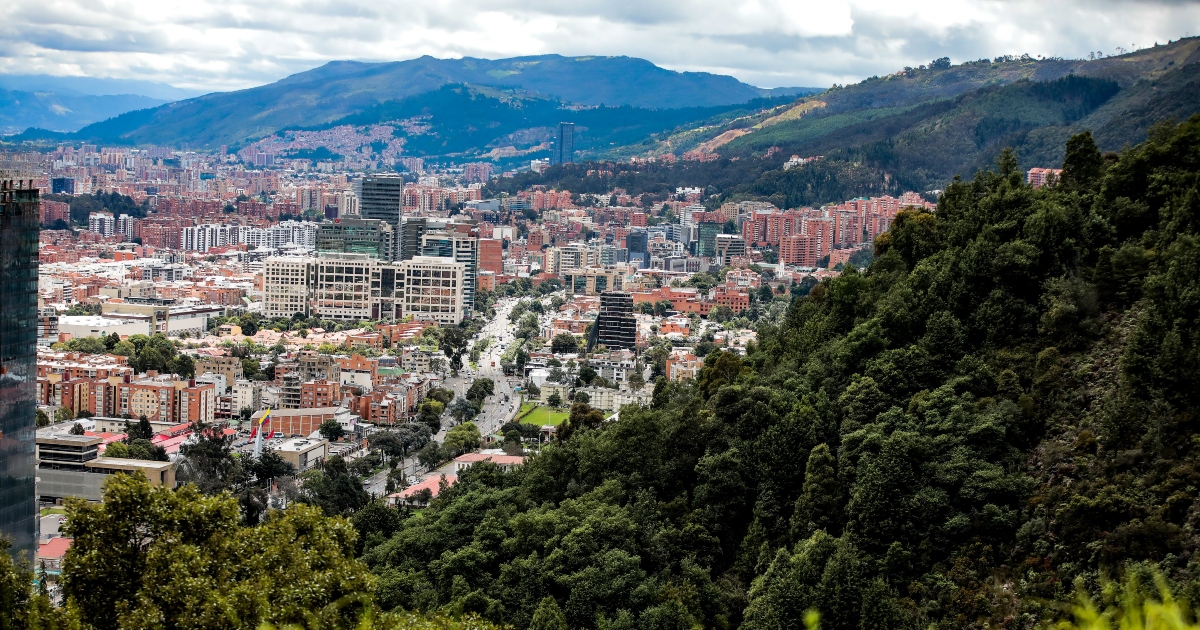 Foto panorámica de Bogotá